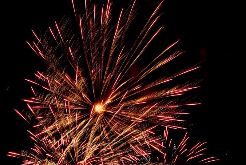red fireworks