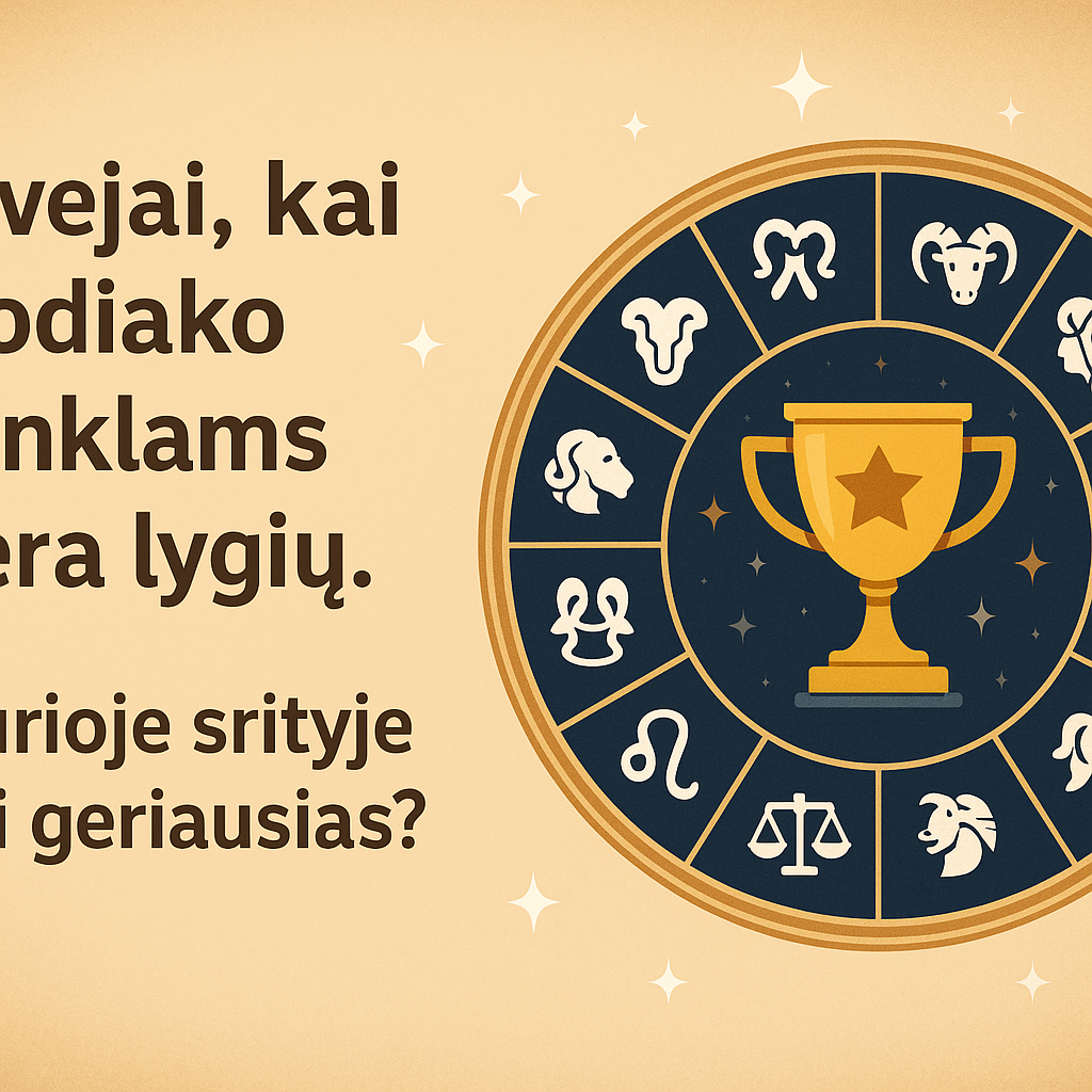 Atvejai, kai Zodiako ženklams nėra lygių. Kurioje srityje esi geriausias?
